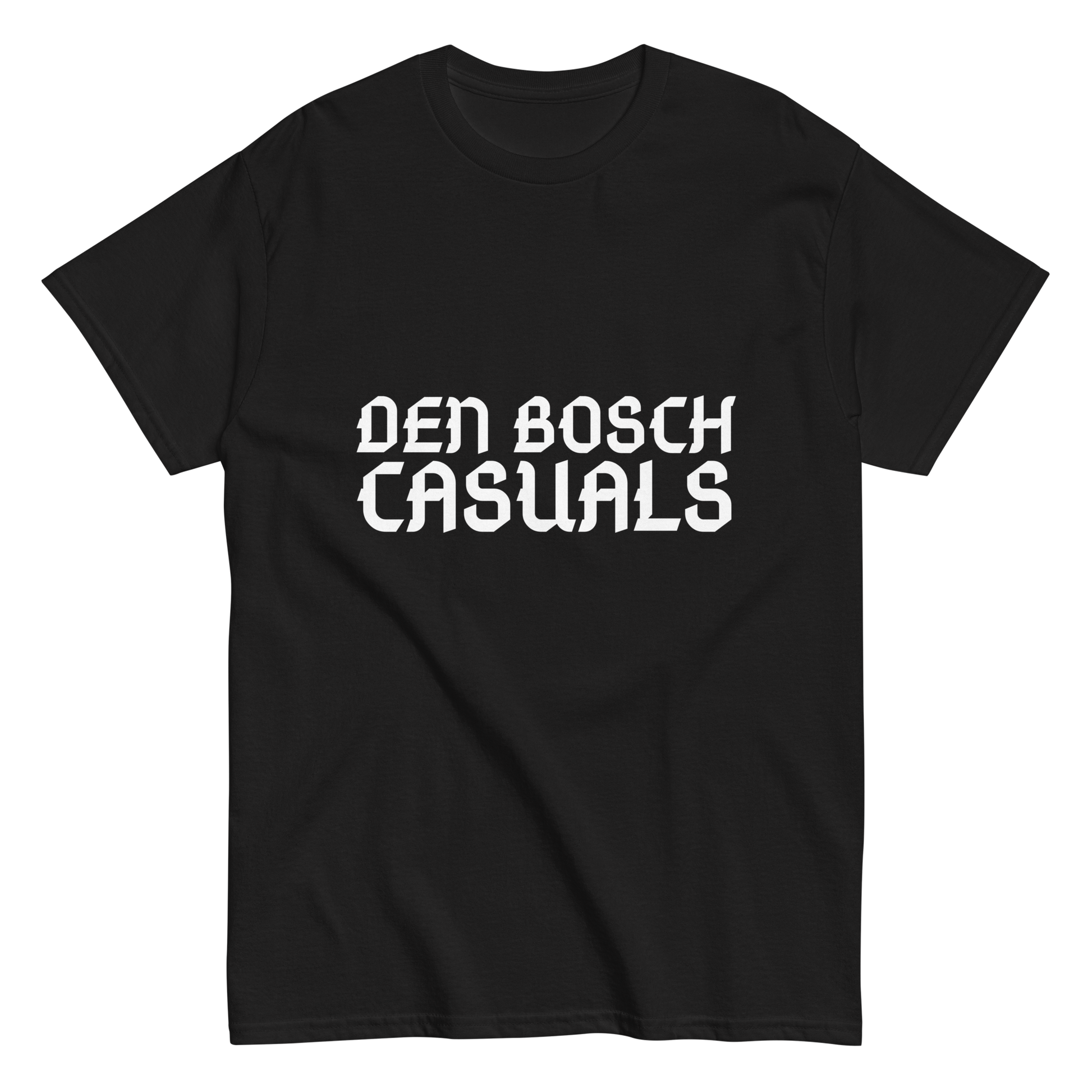 DEN BOSCH CASUALS T-SHIRT BLACK FRONT
