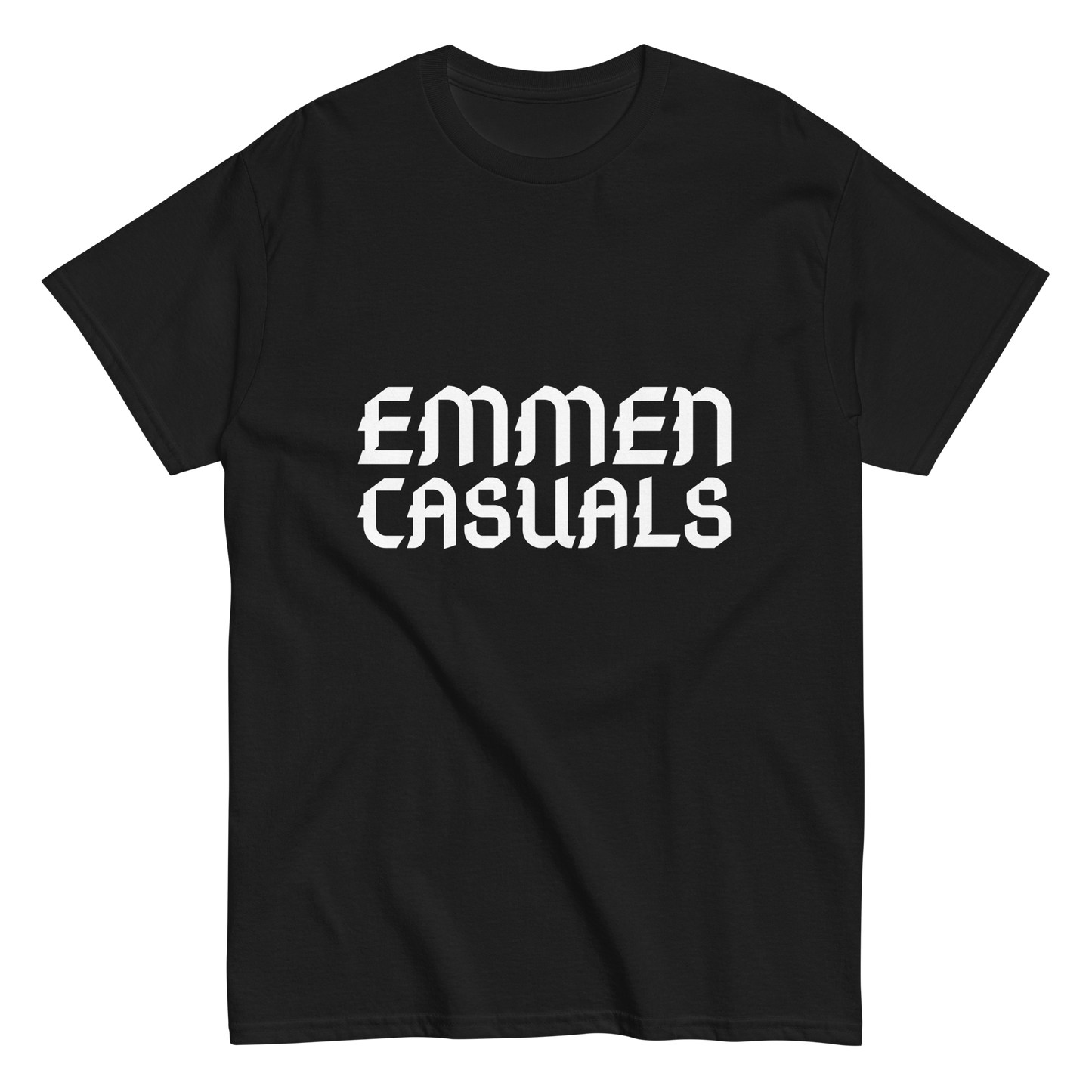 EMMEN CASUALS T-SHIRT BLACK FRONT
