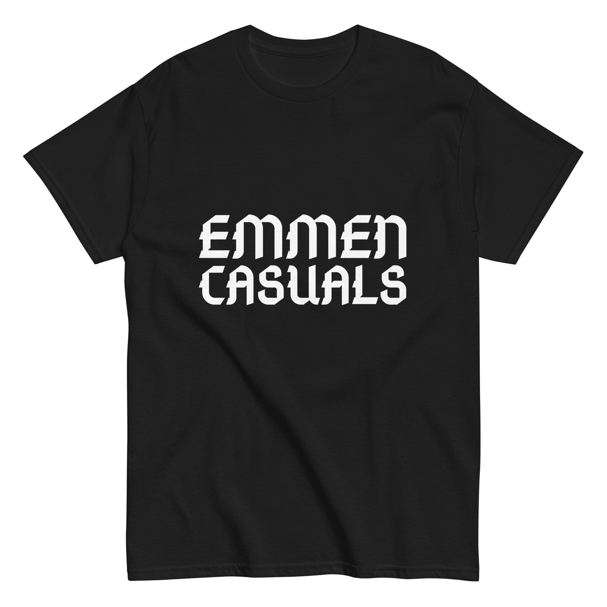 EMMEN CASUALS T-SHIRT BLACK FRONT
