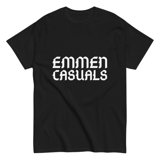 EMMEN CASUALS T-SHIRT BLACK FRONT