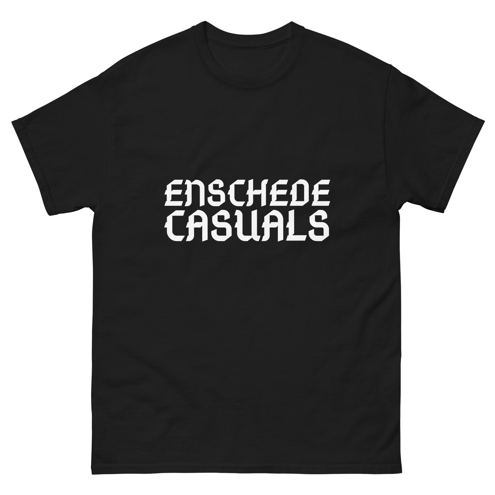ENSCHEDE CASUALS T-SHIRT BLACK FRONT