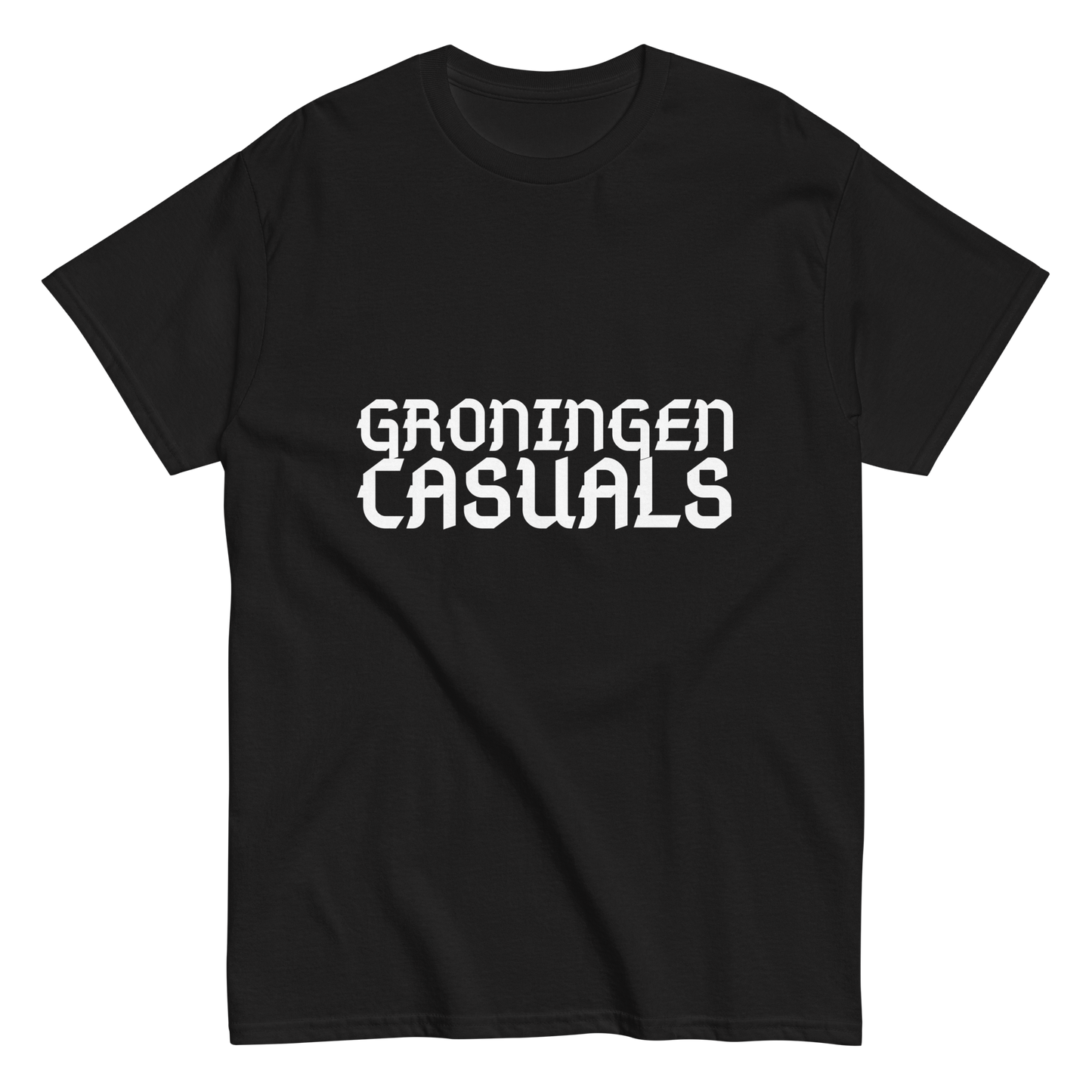 GRONINGEN CASUALS T-SHIRT BLACK FRONT