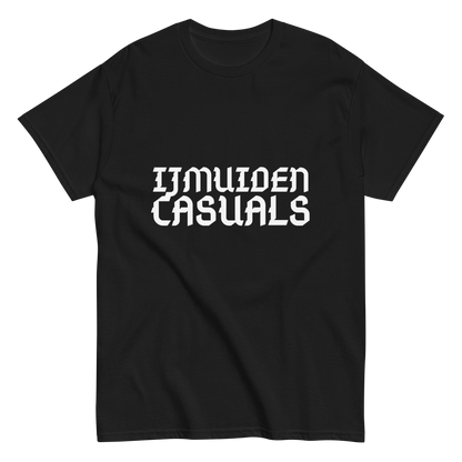 IJMUIDEN CASUALS T-SHIRT BLACK FRONT