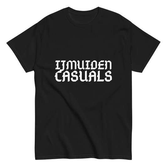 IJMUIDEN CASUALS T-SHIRT BLACK FRONT