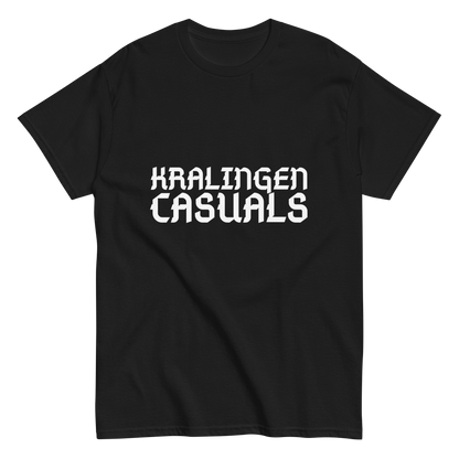 KRALINGEN CASUALS T-SHIRT BLACK FRONT