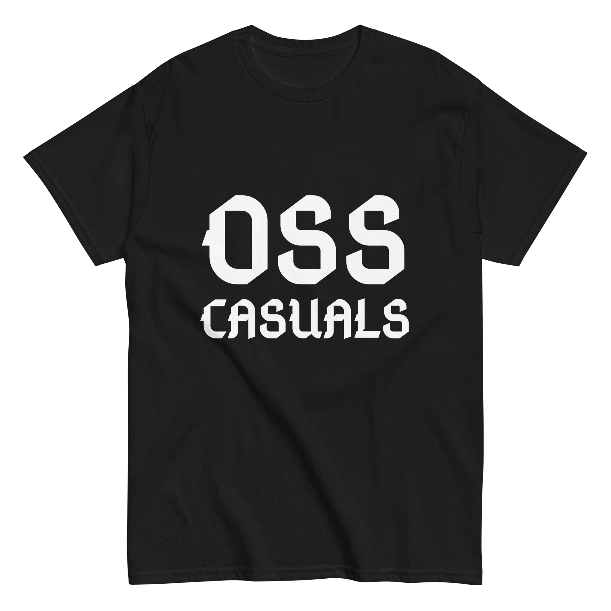 OSS CASUALS T-SHIRT BLACK FRONT