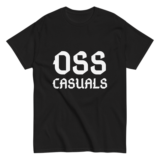 OSS CASUALS T-SHIRT BLACK FRONT