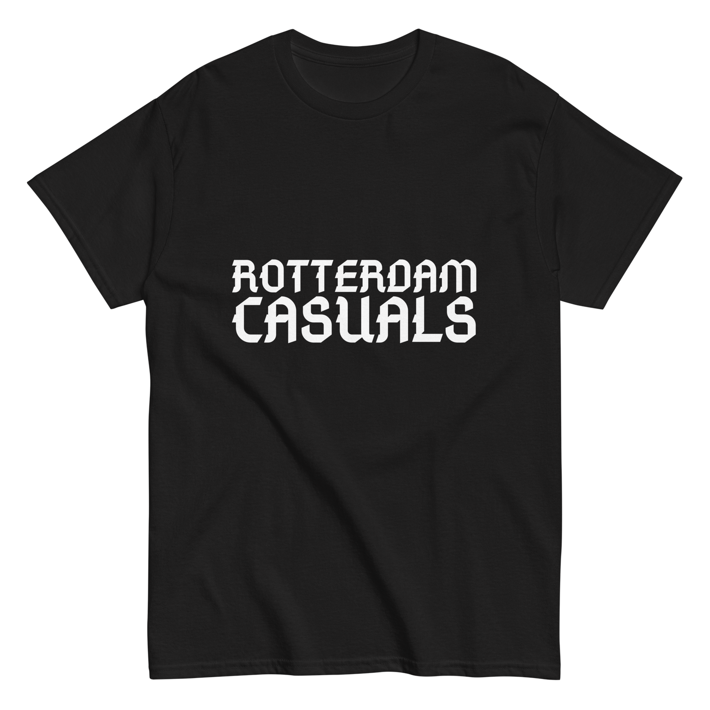 ROTTERDAM CASUALS T-SHIRT BLACK FRONT