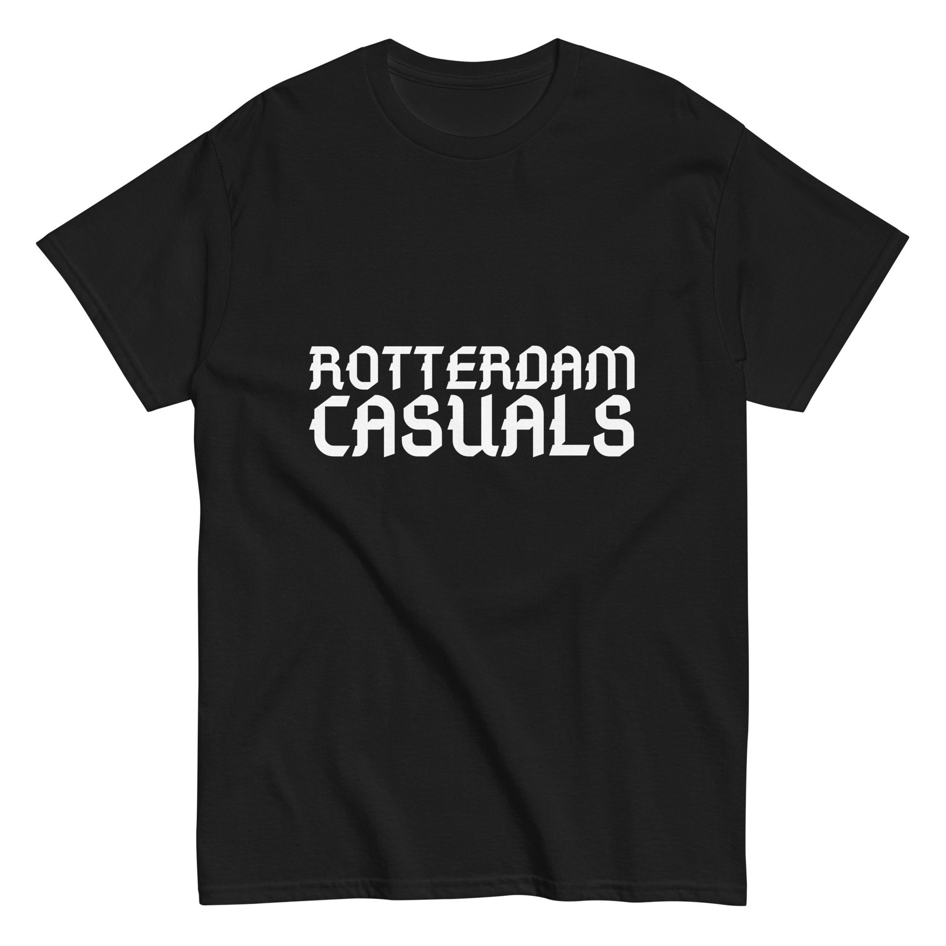 ROTTERDAM CASUALS T-SHIRT BLACK FRONT