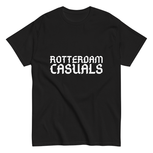 ROTTERDAM CASUALS T-SHIRT BLACK FRONT
