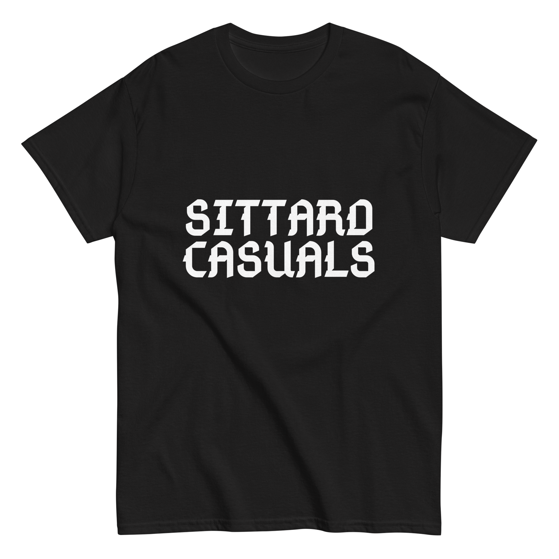 SITTARD CASUALS T-SHIRT BLACK FRONT