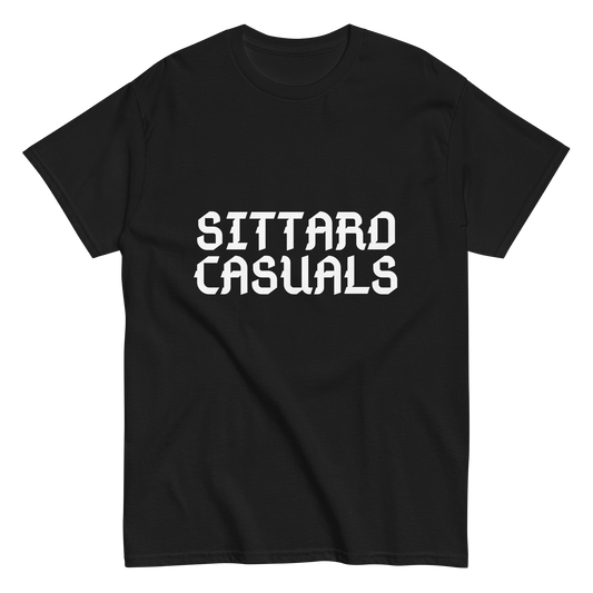 SITTARD CASUALS T-SHIRT BLACK FRONT