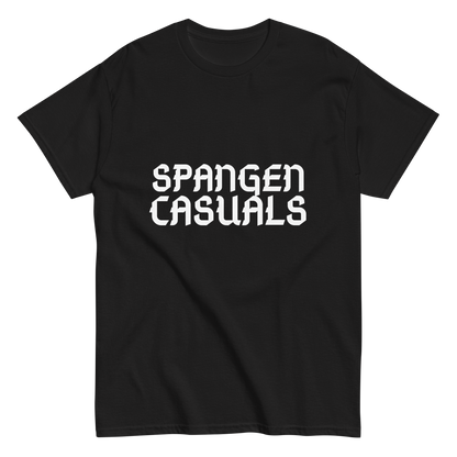 SPANGEN CASUALS T-SHIRT BLACK FRONT