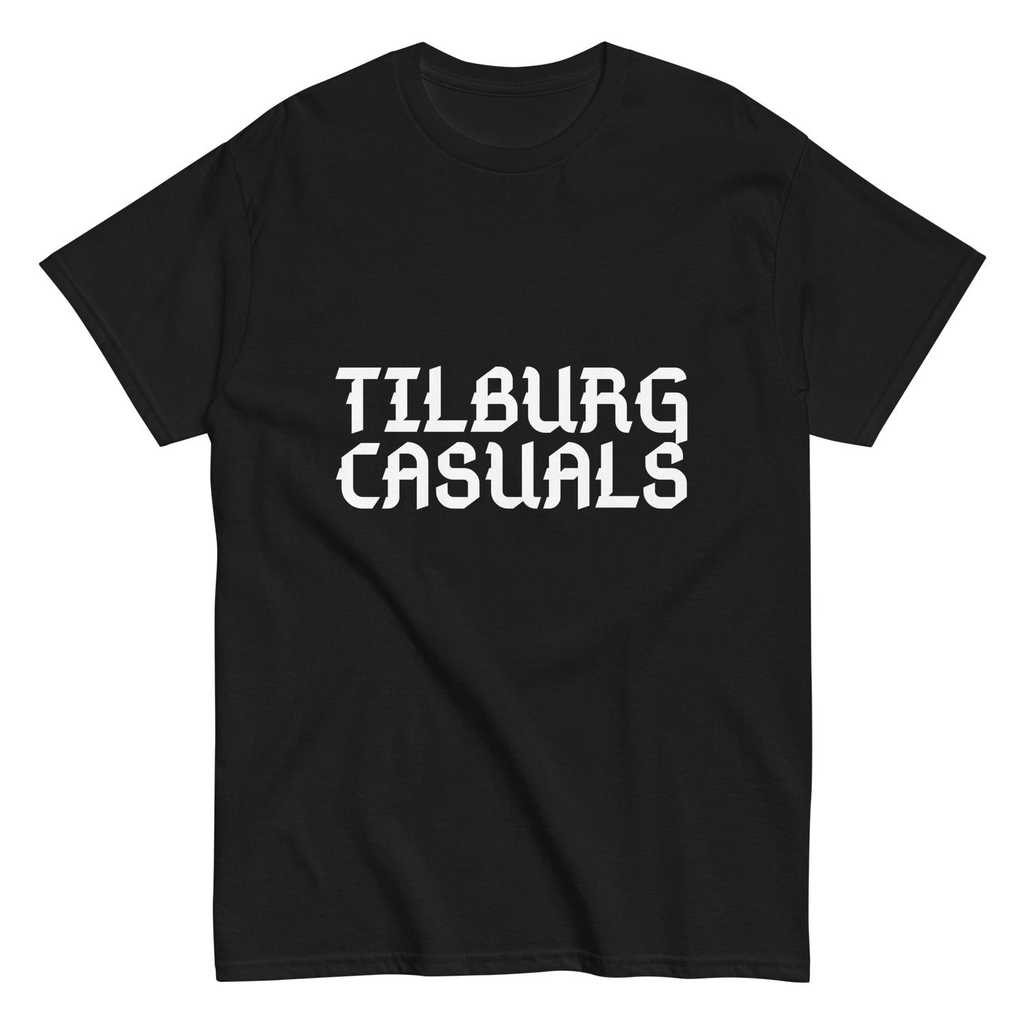 TILBURG CASUALS T-SHIRT BLACK FRONT