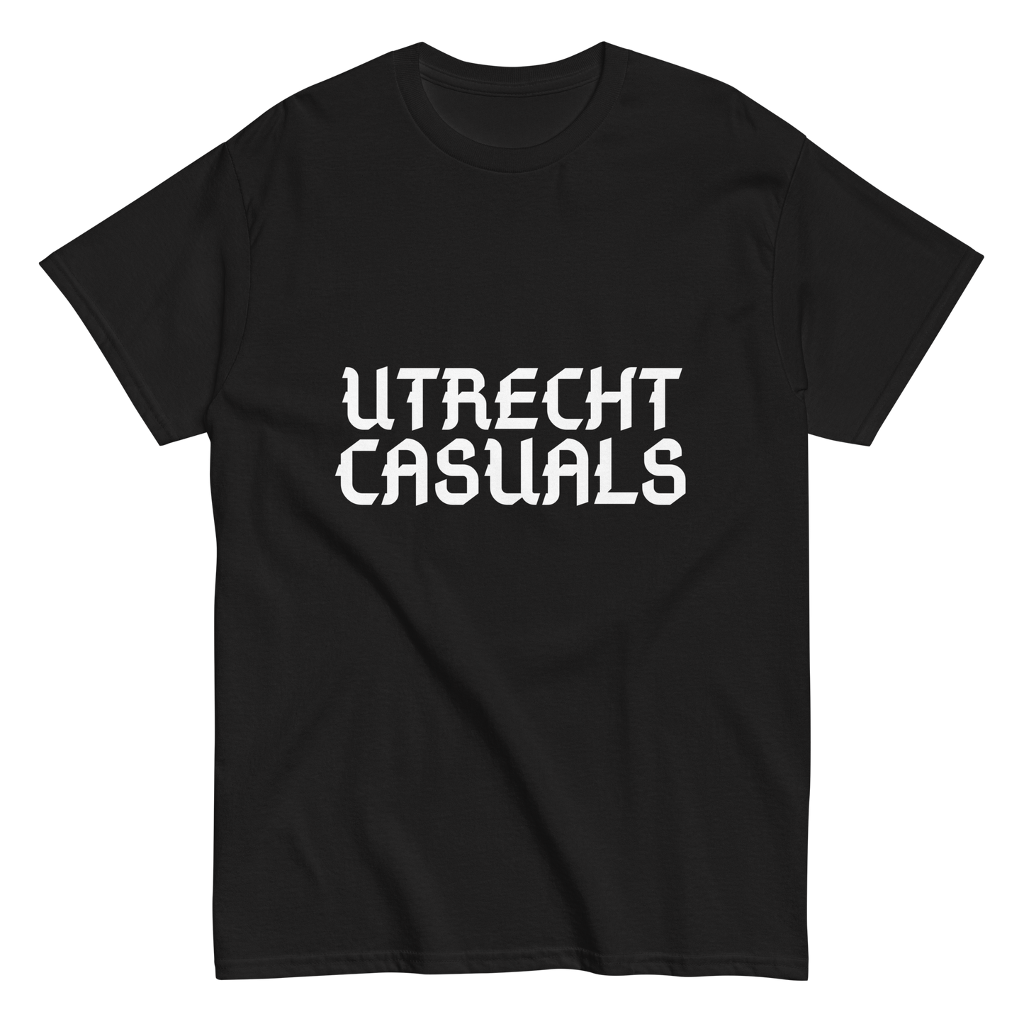 UTRECHT CASUALS T-SHIRT BLACK FRONT