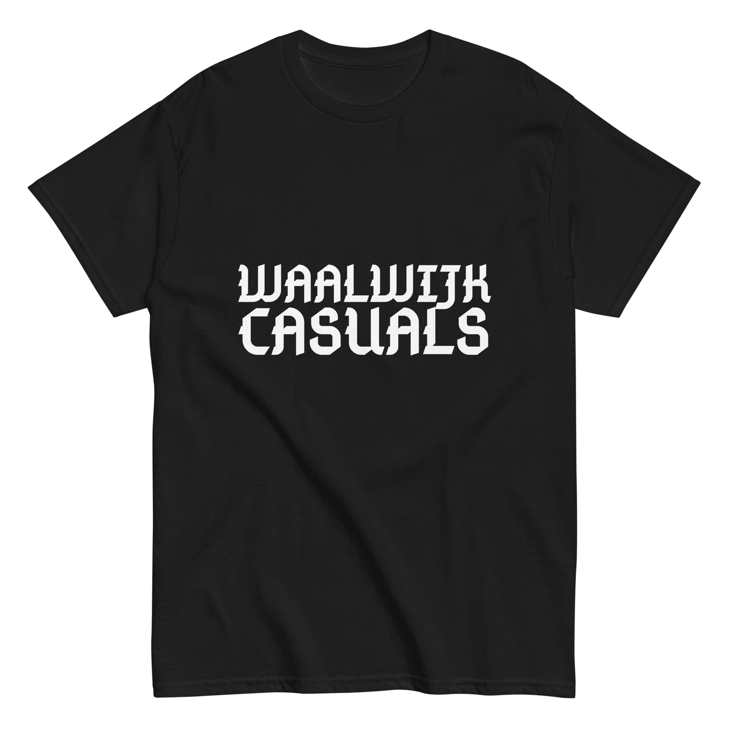 WAALWIJK CASUALS T-SHIRT BLACK FRONT