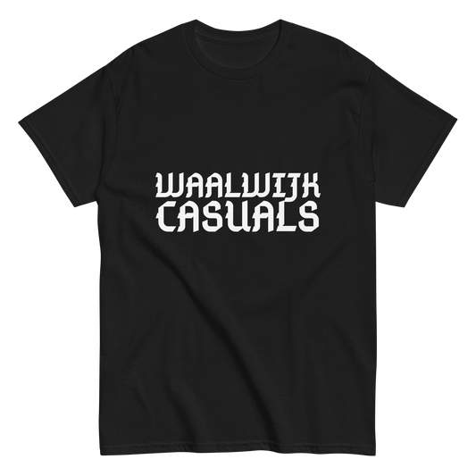WAALWIJK CASUALS T-SHIRT BLACK FRONT