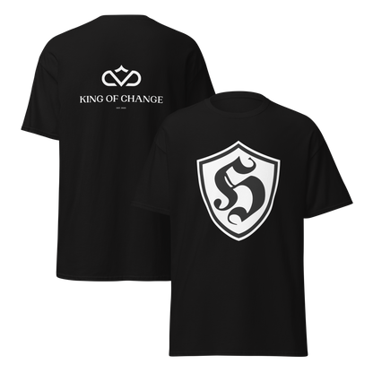 KING OF CHANGE ORIGINAL HOOLIGAN T-SHIRT BLACK FRONT & BACK