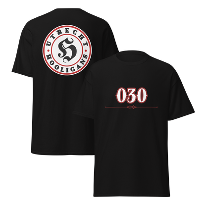 UTRECHT HOOLIGANS T-SHIRT BLACK FRONT & BACK
