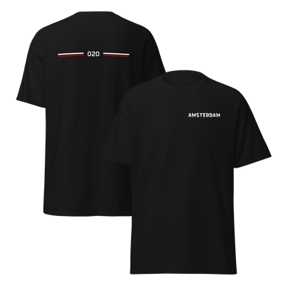 AMSTERDAM LEGACY T-SHIRT BLACK FRONT & BACK