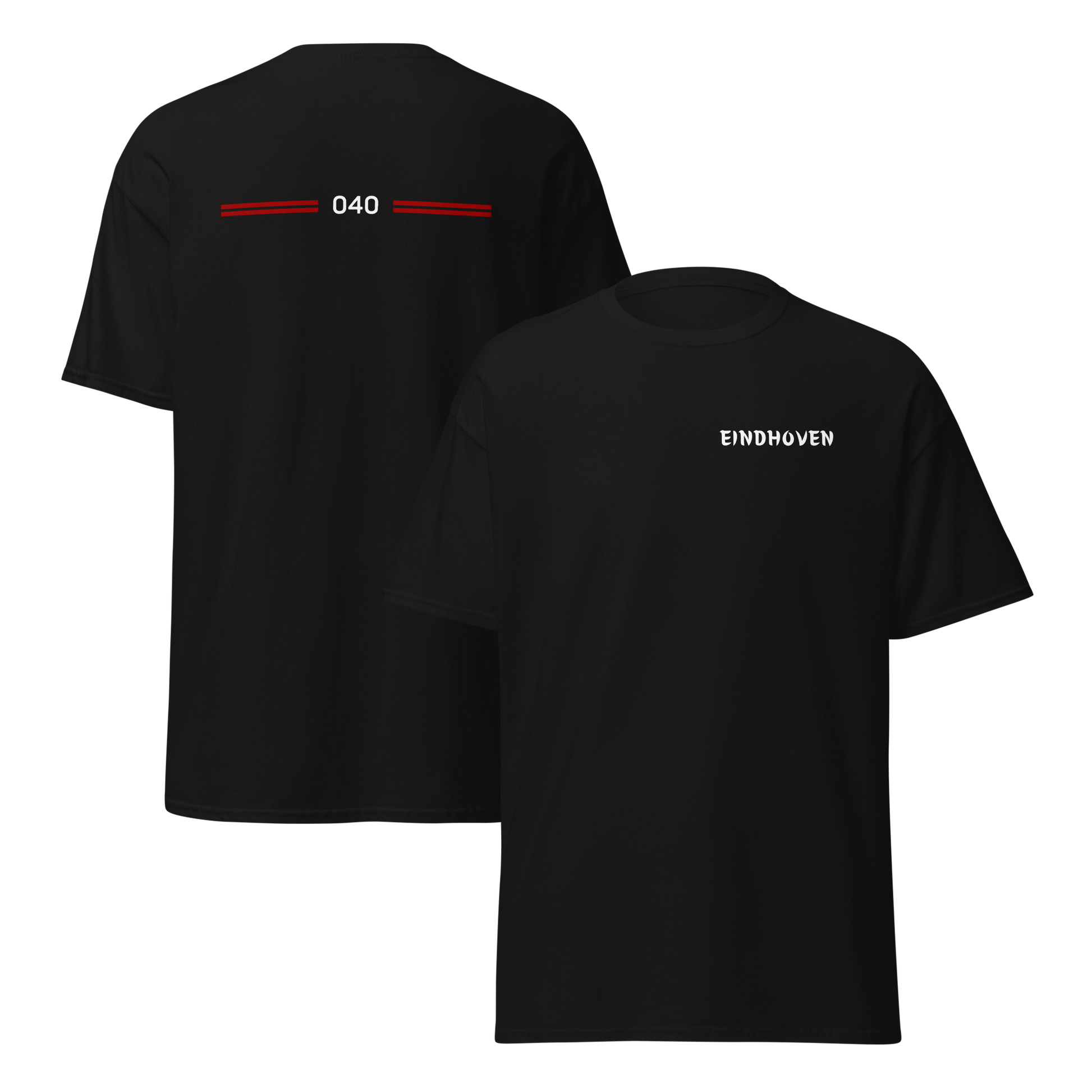 EINDHOVEN LEGACY T-SHIRT BLACK FRONT & BACK