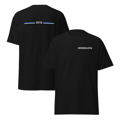 HEERENVEEN LEGACY T-SHIRT BLACK FRONT & BACK
