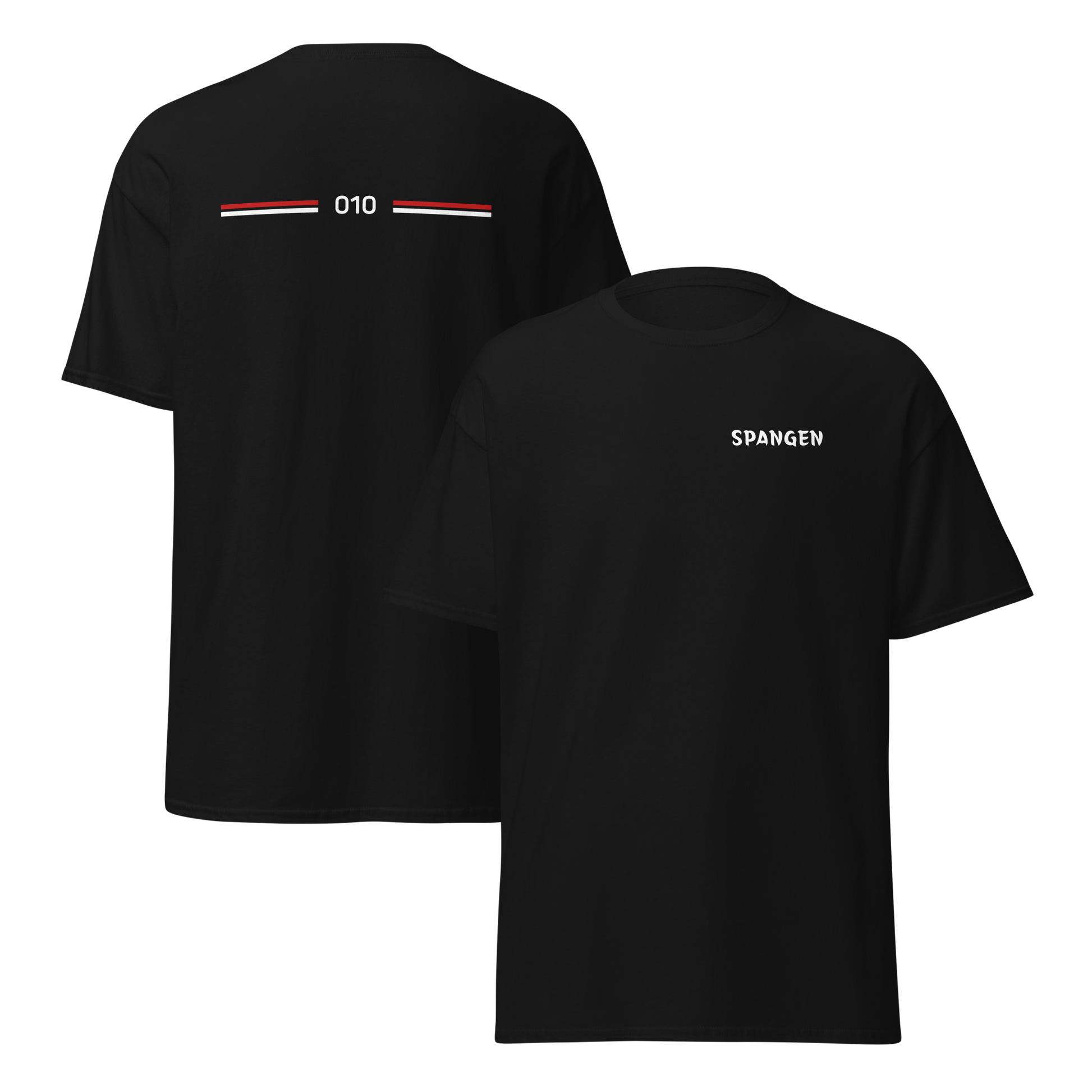 SPANGEN LEGACY T-SHIRT BLACK FRONT & BACK