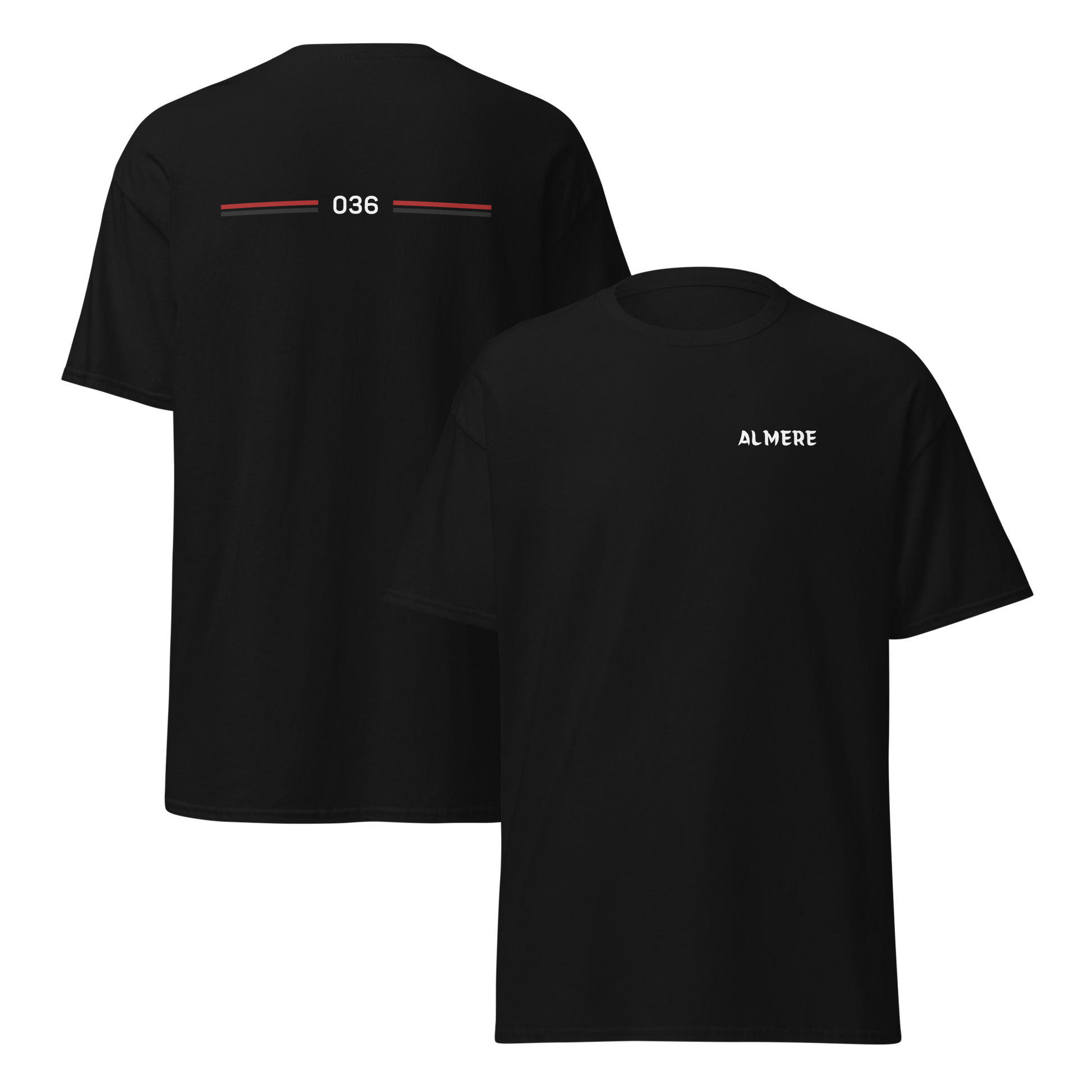 ALMERE LEGACY T-SHIRT BLACK FRONT & BACK