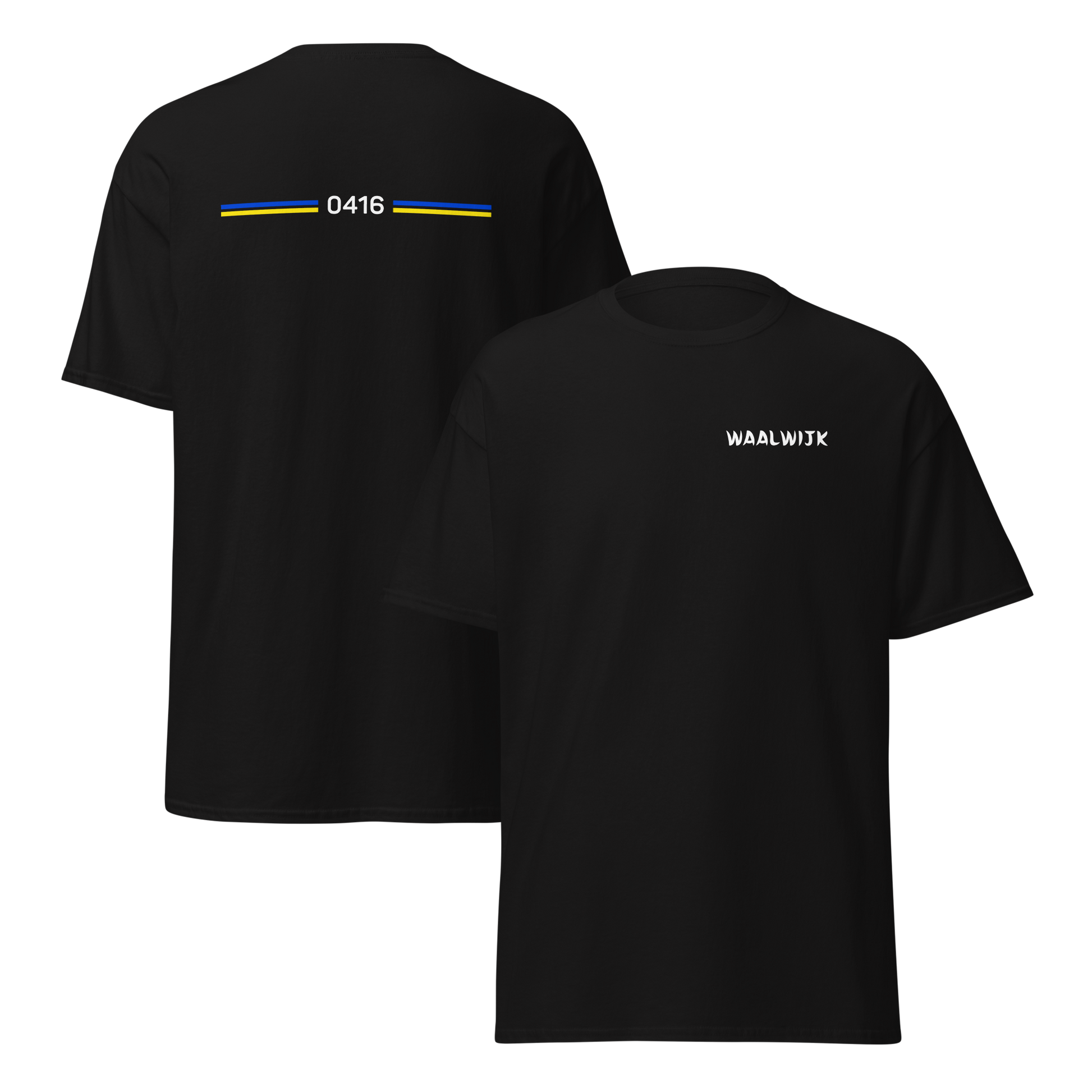WAALWIJK LEGACY T-SHIRT BLACK FRONT & BACK