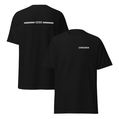 IJMUIDEN LEGACY T-SHIRT BLACK FRONT & BACK