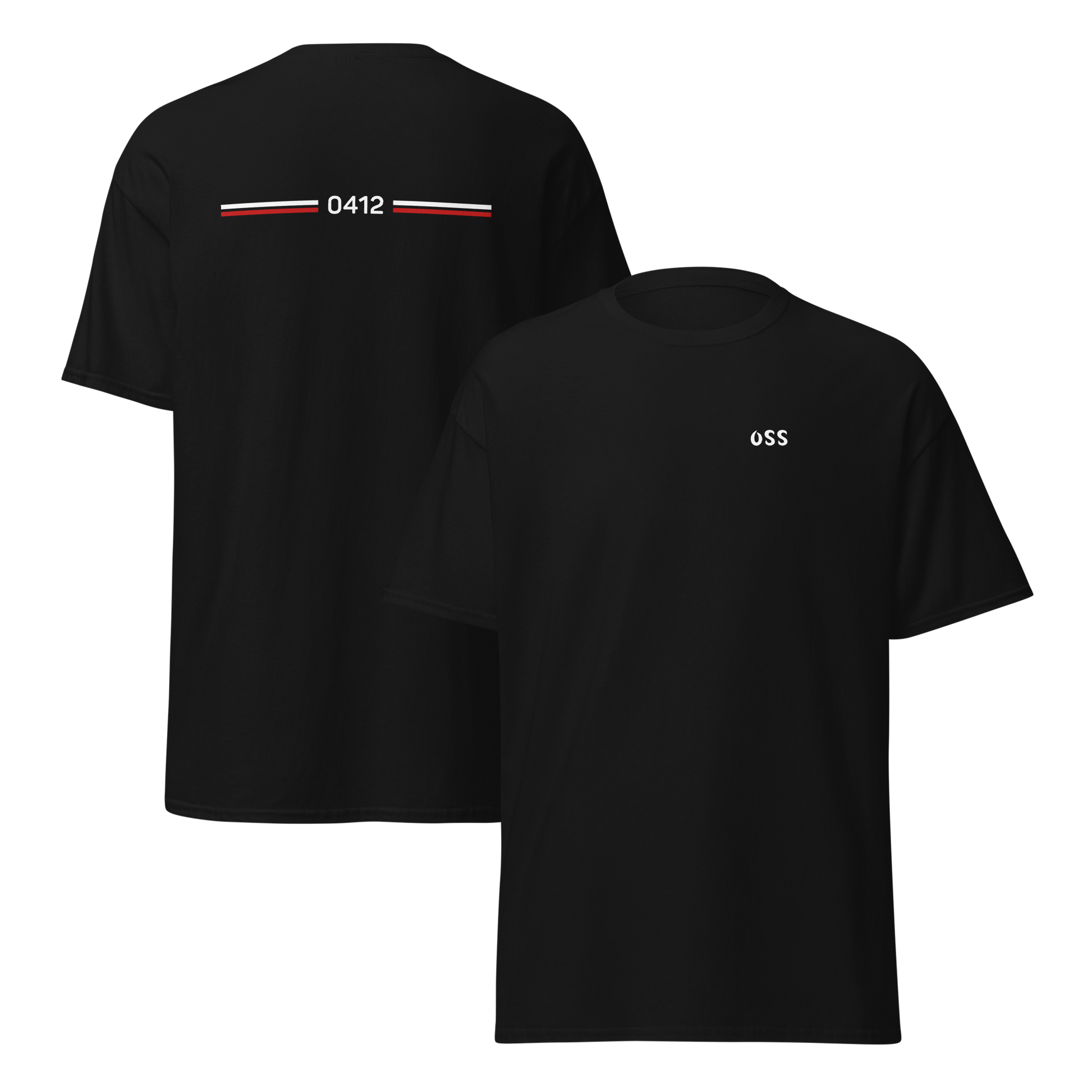 OSS LEGACY T-SHIRT BLACK FRONT & BACK