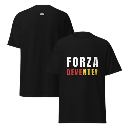 FORZA DEVENTER T-SHIRT BLACK FRONT & BACK