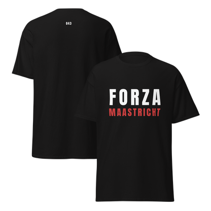 FORZA MAASTRICHT T-SHIRT BLACK FRONT & BACK