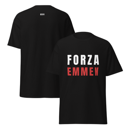 FORZA EMMEN T-SHIRT BLACK FRONT & BACK
