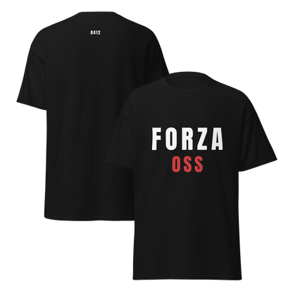 FORZA OSS T-SHIRT BLACK FRONT & BACK