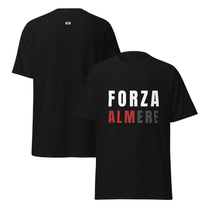 FORZA ALMERE T-SHIRT BLACK FRONT & BACK