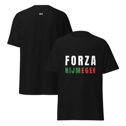 FORZA NIJMEGEN T-SHIRT BLACK FRONT & BACK