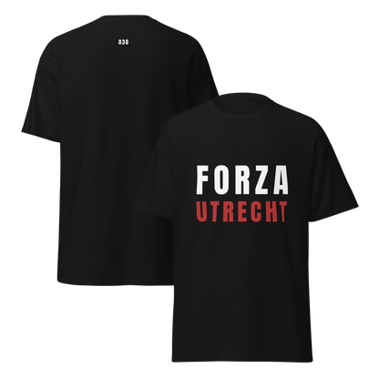 FORZA UTRECHT T-SHIRT BLACK FRONT & BACK