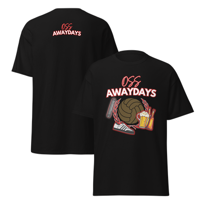 OSS AWAYDAYS T-SHIRT BLACK FRONT & BACK