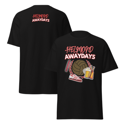 HELMOND AWAYDAYS T-SHIRT BLACK FRONT & BACK