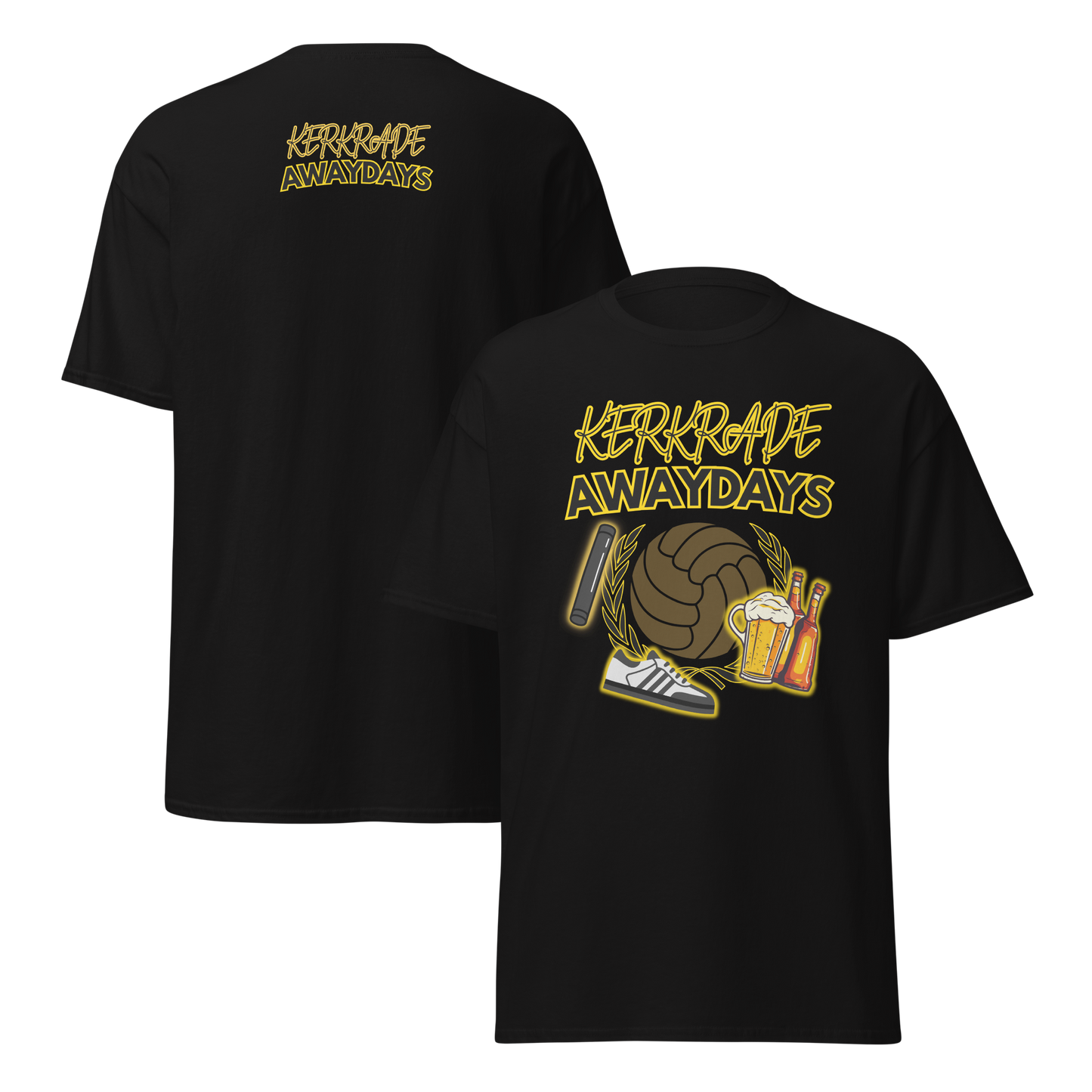 KERKRADE AWAYDAYS T-SHIRT BLACK FRONT & BACK