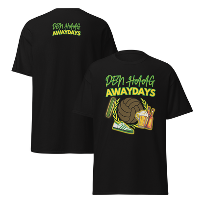 DEN HAAG AWAYDAYS T-SHIRT BLACK FRONT  & BACK