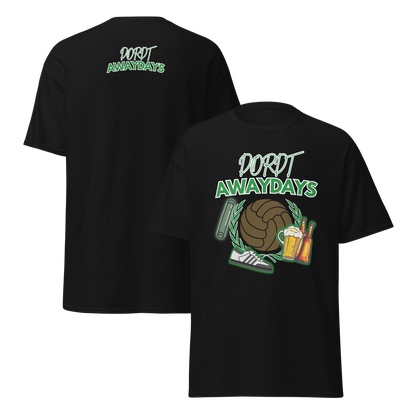 DORDT AWAYDAYS T-SHIRT BLACK FRONT & BACK