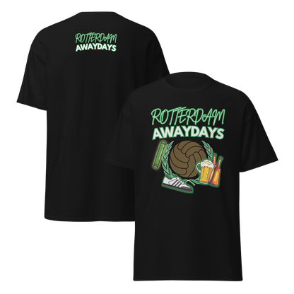 ROTTERDAM AWAYDAYS T-SHIRT BLACK FRONT & BACK