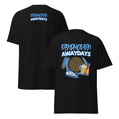 EINDHOVEN (FC) AWAYDAYS T-SHIRT BLACK FRONT & BACK
