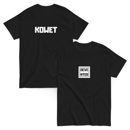 DEVENTER KOWET T-SHIRT BLACK FRONT & BACK