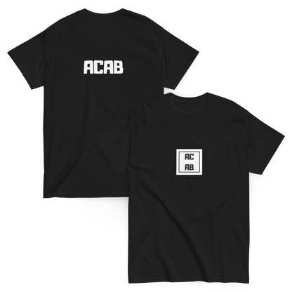 KING OF CHANGE ORIGINAL ACAB T-SHIRT BLACK FRONT & BACK