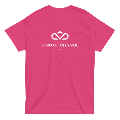 KING OF CHANGE ORIGINAL T-SHIRT PINK BACK 2