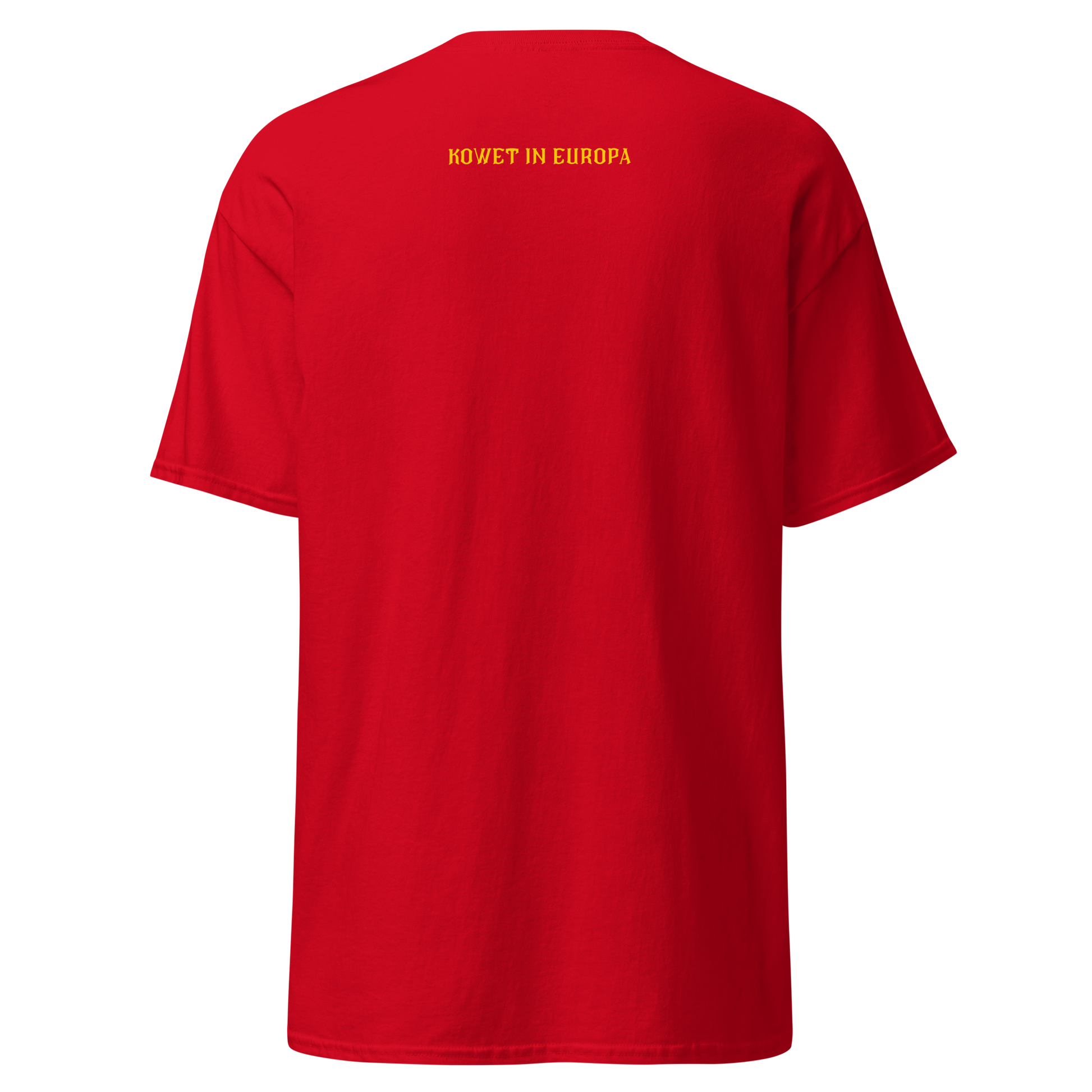 KOWET IN EUROPA T-SHIRT RED BACK 2