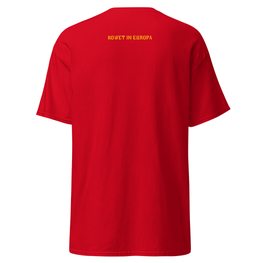 KOWET IN EUROPA T-SHIRT RED BACK 2